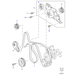 POLEA CORREA TRANSMISION DEFENDER TD4 - Inicio, Defender (1997 - 2007), Motor/Escape