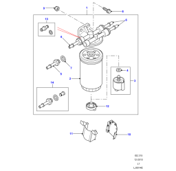 KIT REPARACION VALVULA ANTIRETORNO 3 PCS - Discovery II (1998 - 2004), Motor/Escape, Defender (1997 - 2007), Motor/Escape