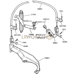 CONECTOR CABLE DEL ACELERADOR - Series, Motor/Escape